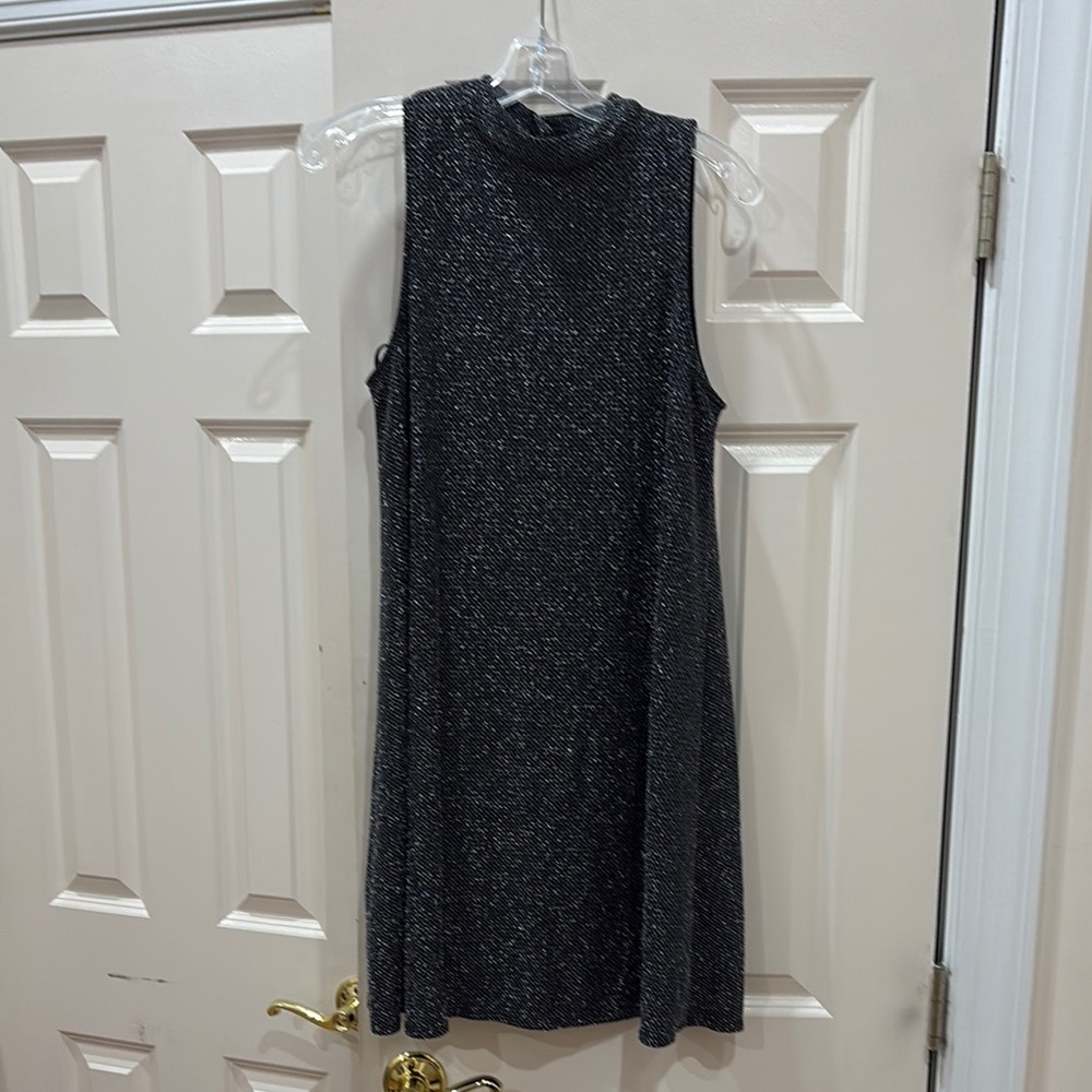 Love Fire Black and Silver Sheath Mini Dress